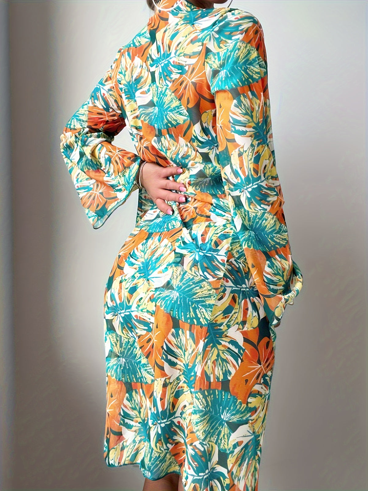 Conjunto de Bikini tropical - 3 piezas