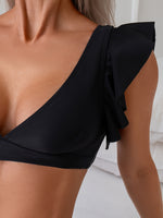 Conjunto de Bikini de Color Sólido