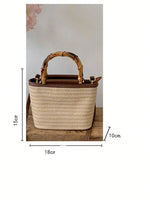 2025 nuevo bolso tejido de verano, bolso cruzado a la moda, bolso tipo cubo, bolso de hombro, bolso informal para ir al trabajo diario para mujer, bolso de playa