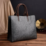 Bolsos de mano informales grandes de piel de aceite Vintage para mujer, bolsos de mano de alta calidad, bolso de hombro tipo bandolera, bolsos de mensajero