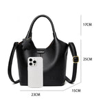 Bolsos De cuero suave para mujer, bolso de hombro Vintage, diseñador de lujo, bolsos de gran capacidad, Sac A Main