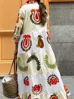 Vestido Maxi Elegantecon Estampado Floral