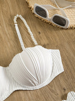 Bikini de perlas blanco