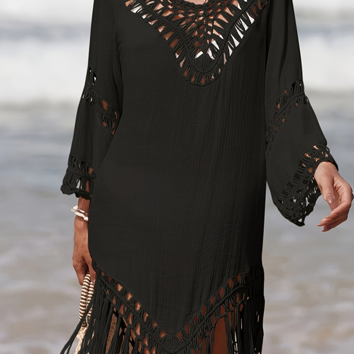 Camiseta de Playa con Cuello en V