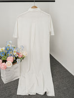 Vestido Camisero Ligero de Manga Larga