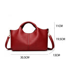 Bolso de mano de cuero suave de alta calidad para mujer, bolso de mano, bolso de hombro de lujo a la moda para mujer, bolsos cruzados para ir al trabajo, cartera