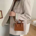 Yogodlns Mini bolso cruzado Vintage para mujer, bandolera pequeña de cuero PU, bolso de hombro elegante, bolso de diseñador, bolso informal para mujer