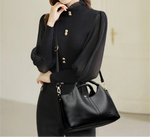 Bolso de mano de cuero suave de alta calidad para mujer, bolso de mano, bolso de hombro de lujo a la moda para mujer, bolsos cruzados para ir al trabajo, cartera