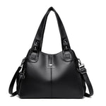 Bolsos de mano de cuero suave genuino para mujer, bolso grande de hombro informal, bolso de diseñador de lujo para mujer, bolso de gran capacidad, bolso principal caliente