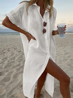 Vestido Camisero Ligero de Manga Larga