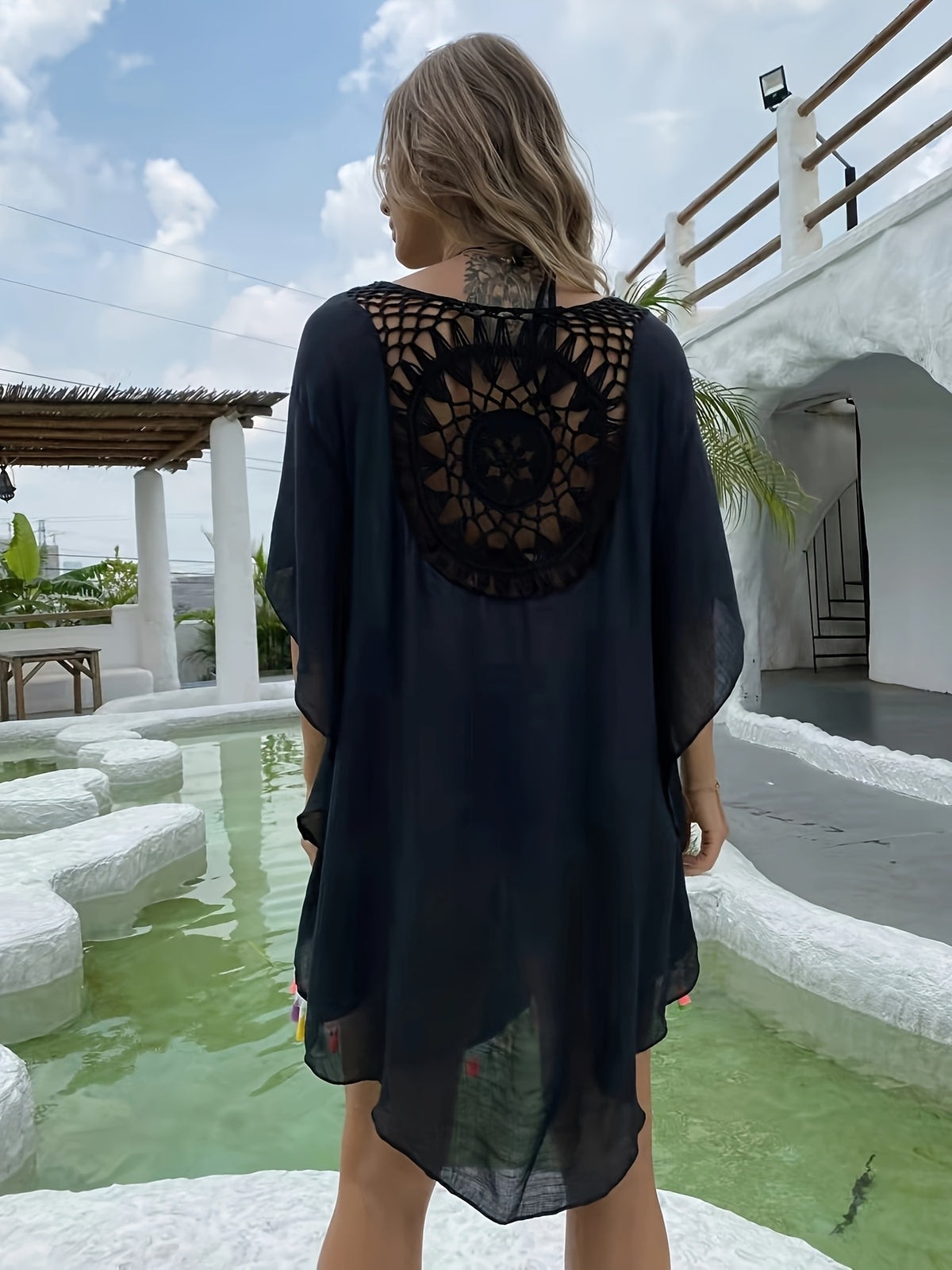 Vestido de Playa Crochet Patchwork